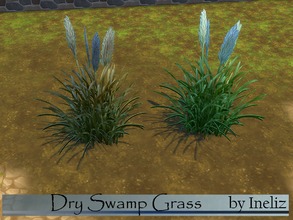 Sims 4 — Dry Swamp Grass by Ineliz — A recolored version of the Swamp Grass from the game. Comes in a dark-orange/yellow