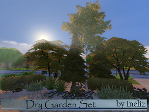 Sims 4 — Dry Garden Set by Ineliz — Sometimes your sims get bored with all of the green and leafy plants in they garden.