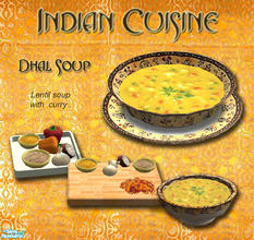Sims 2 — Indian Cuisine - Dhal Soup by Simaddict99 — Rich and creamy lentil soup. No EP required, therefore no