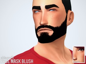 Sims 4 — Face Mask Kit Blush by Chisimi2 — Blush in 4 intensities to match different skintones. Adds shine, pore detail,