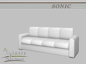 Sims 4 — Sonic Loveseat by NynaeveDesign — Sonic Living Room - Loveseat Located in: Comfort - Loveseats Price: 750 Tiles: