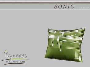 Sims 4 — Sonic Pillow by NynaeveDesign — Sonic Living Room - Loveseat Located in: Decor - Rugs Price: 50 Tiles: 0.5x0.5