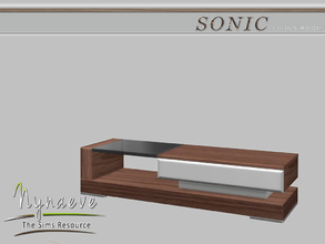Sims 4 — Sonic Coffee Table by NynaeveDesign — Sonic Living Room - Coffee Table Located in: Surfaces - Coffee Tables