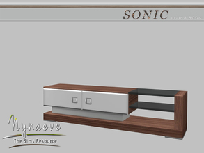 Sims 4 — Sonic TV Stand by NynaeveDesign — Sonic Living Room - TV Stand Located in: Surfaces - Coffee Tables Price: 500