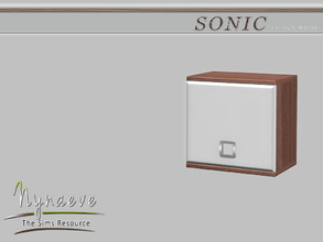 Sims 4 — Sonic Media Cabinet by NynaeveDesign — Sonic Living Room - Media Cabinet Located in: Surfaces - Displays Price: