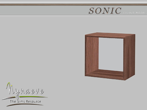 Sims 4 — Sonic Media Box by NynaeveDesign — Sonic Living Room - Media Shelf Located in: Surfaces - Displays Price: 150