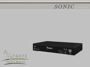 Sims 4 — Sonic Media Player by NynaeveDesign — Sonic Living Room - Media Player Located in: Electronics - Audio Price: