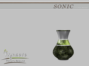Sims 4 — Sonic Vase V1 by NynaeveDesign — Sonic Living Room - Vase V1 Located in: Decor - Clutter Price: 160 Tiles: