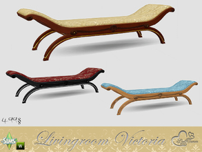 Sims 4 — Victoria Living Bench (double) by BuffSumm — Part of the *Livingroom Victoria* Set! Created by BuffSumm @ TSR