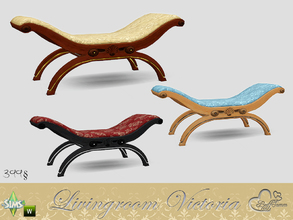 Sims 4 — Victoria Living Bench (single) by BuffSumm — Part of the *Livingroom Victoria* Set! Created by BuffSumm @ TSR