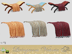 Sims 4 — Victoria Living Blanket for Bench by BuffSumm — Part of the *Livingroom Victoria* Set! Created by BuffSumm @ TSR
