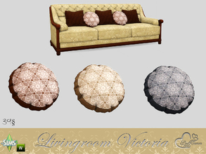 Sims 4 — Victoria Living Pillow round by BuffSumm — Part of the *Livingroom Victoria* Set! Created by BuffSumm @ TSR
