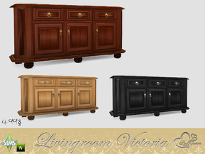 Sims 4 — Victoria Living Sideboard by BuffSumm — Part of the *Livingroom Victoria* Set! Created by BuffSumm @ TSR
