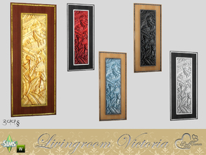 Sims 4 — Victoria Living Wallpanel by BuffSumm — Part of the *Livingroom Victoria* Set! Created by BuffSumm @ TSR