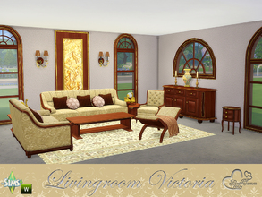 Sims 4 — Livingroom 'Victoria' by BuffSumm — Give your Sims a place to dream back in the past. Victoria stand for a mix