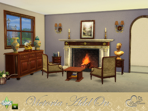 Sims 4 — Victoria AddOn Set by BuffSumm — Some goodies for your backtraveling :) You get some decorative items, lamps and