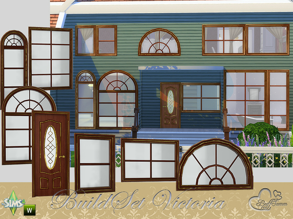 Sims 4 — Victoria Build Set by BuffSumm — Continue traveling back to the past with your Sim. A matching BuildSet for the