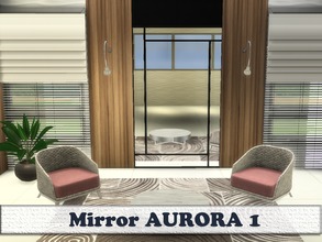Sims 4 — Wall Mirror AURORA by Joy6 — Set of mirrors in modern style (2 tile)