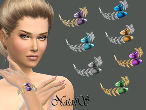Sims 4 — NataliS_Fish bone bracelet by Natalis — The original jewelry - bracelet in the shape of a fish bone. Shiny metal