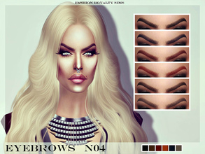 Sims 4 — FRS Eyebrows N04 by FashionRoyaltySims — Realistic eyebrows for your sims. Standalone, 6 colors.