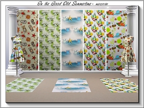 Sims 3 — In the Good Old Summertime_marcorse by marcorse — Five assorted Summer fun patterns - all are found in Themed.