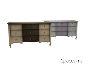 Sims 4 — Charlotte bedroom - Dresser by spacesims — A dresser big enough to store your Sims' clothes, yet small enough