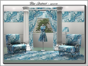 Sims 3 — Blue Abstract_marcorse by marcorse — Abstract pattern: diagonal abstract design in blue shades