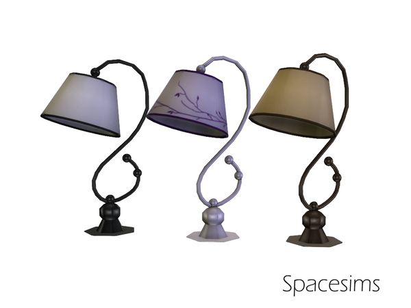 Sims 4 — Charlotte bedroom - Table lamp by spacesims — This is a fancy table lamp for stylish Sims.