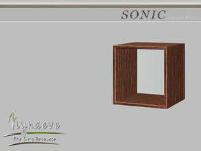 Sims 3 — Sonic Media Box by NynaeveDesign — Sonic Living Room - Media Shelf Located in: Surfaces - Cabinets Price: 150