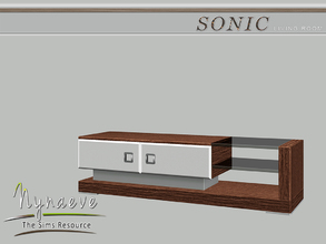 Sims 3 — Sonic TV Stand by NynaeveDesign — Sonic Living Room - TV Stand Located in: Surfaces - Coffee Tables Price: 500