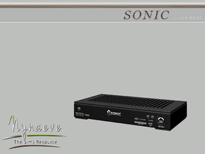 Sims 3 — Sonic Media Player by NynaeveDesign — Sonic Living Room - Media Player Located in: Electronics - Audio Price: