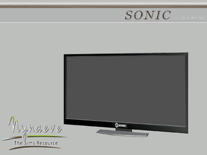 Sims 3 — Sonic TV by NynaeveDesign — Sonic Living Room - TV Located in: Electronics - Televisions Price: 2000 Tiles: 2x1