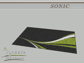 Sims 3 — Sonic Rug by NynaeveDesign — Sonic Living Room - Rug Located in: Decor - Rugs Price: 85 Tiles: 3x2 Re-Colorable: