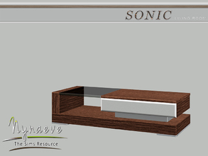 Sims 3 — Sonic Coffee Table by NynaeveDesign — Sonic Living Room - Coffee Table Located in: Surfaces - Coffee Tables