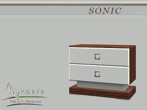 Sims 3 — Sonic Sideboard by NynaeveDesign — Sonic Living Room - Sideboard Located in: Surfaces - End Tables Price: 300
