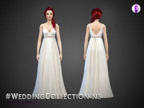 Sims 4 — Wedding Collection N5 by LuxySims3 — This is the fifth dress of my Wedding collection! You can find every link