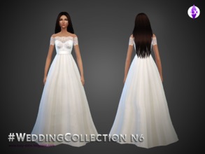 Sims 4 — Wedding Collection N6 by LuxySims3 — This is the sixth dress of my Wedding collection! You can find every link
