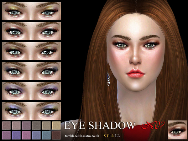 Sims 4 — S-Club LL ts4 eyeshadow 07 by S-Club — Eyeshadow for you, 12 colors inside, with edit of the layers of sims4,
