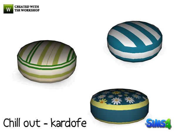Sims 4 — kardofe_Chill out _Puf by kardofe — Lightweight and comfortable pouf in bright colors