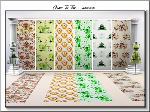 Sims 3 — Come to Tea_marcorse by marcorse — Six Themed patterns for those of us who prefer tea rather than coffee . . and