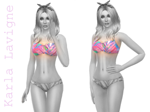 Sims 4 — Tropical Color Bikini Top by Karla_Lavigne — top Swimsuit for your pretty Sims ! base game mesh 