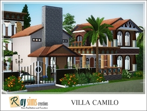 Sims 3 — Villa Camilo by Ray_Sims — I made a big villa in Isla Paradiso. This interior and exterior house designed with
