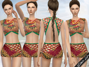 Sims 4 — Open back crochet top by FritzieLein — A new, open back crochet top for your simmies! I hope you like it