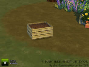 Sims 4 — Shabby Chic Living True Shabby Outdoor Small Planter Taller by TheNumbersWoman — True Shabby for your outdoor