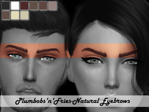 Sims 4 — Natural Eyebrows by Plumbobs_n_Fries — -Eyebrows -Both Genders -Teen to Elders -9 Colours Enjoy!! *make sure