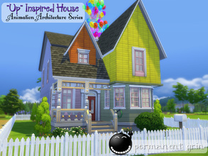 Sims 4 — Up-Inspired House by permanentgrin — Did you fall in love with the movie Up? Well, now you can have the Up house