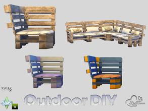 Sims 4 — DIY Modular Sofa Corner Left by BuffSumm — The slogan of your Sim is: Do It Yourself! So your Sim took a lot of