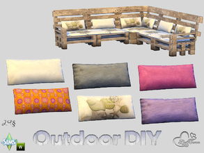 Sims 4 — DIY Pillow by BuffSumm — The slogan of your Sim is: Do It Yourself! So your Sim took a lot of Euro-Pallets and