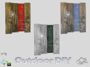 Sims 4 — DIY Wooden Painting 02 by BuffSumm — The slogan of your Sim is: Do It Yourself! So your Sim took a lot of