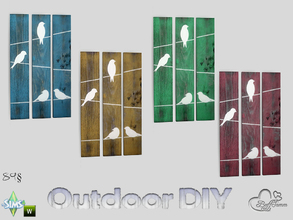 Sims 4 — DIY Wooden Painting 05 by BuffSumm — The slogan of your Sim is: Do It Yourself! So your Sim took a lot of